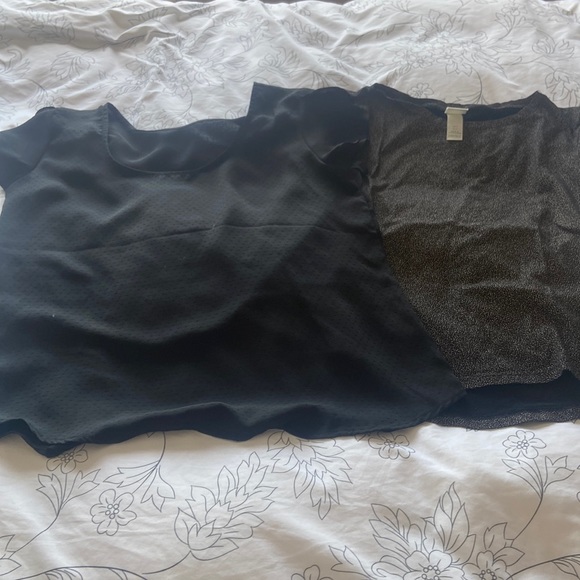 Two black shades tops - great condition barely worn - Picture 1 of 4